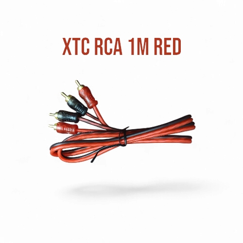 XTC RCA 2X2 MALE 1 METER RED